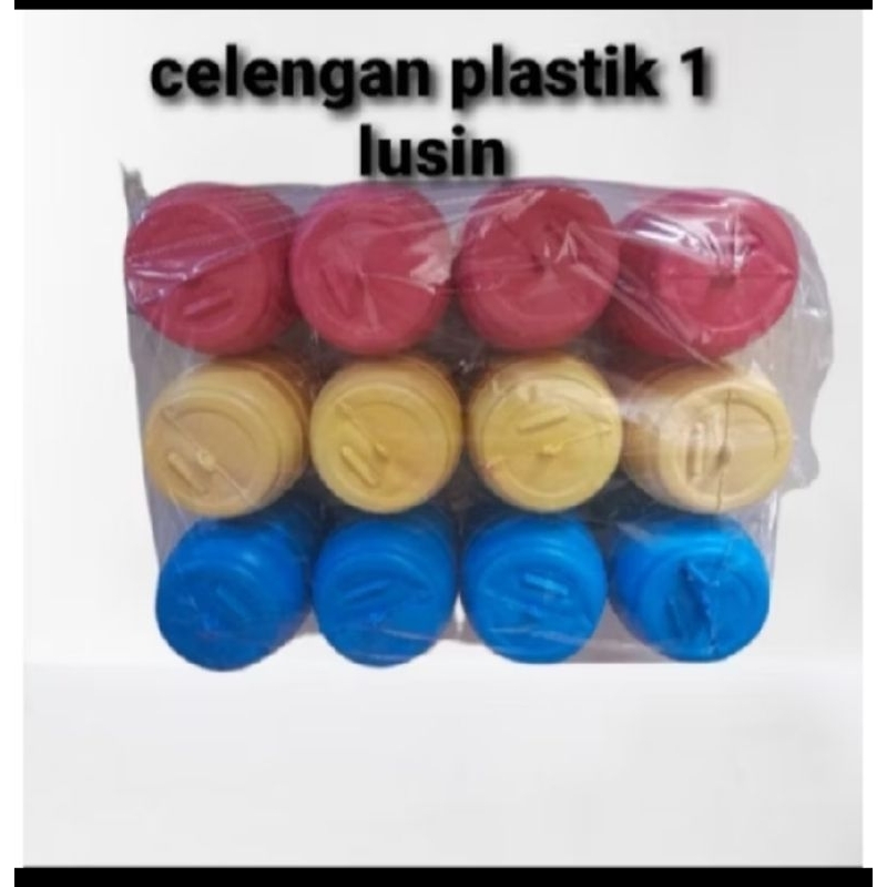 Celengan Plastik Gentong / Tong Kecil isi 12pcs