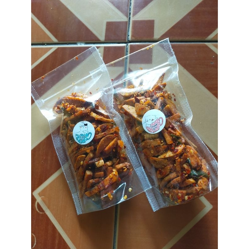 

Basreng pedas serba serbi pedas daun jeruk