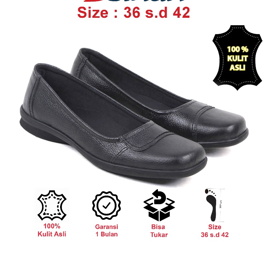 FG2 Zeintin  Sepatu Pantofel Wanita Sepatu Kulit Wanita Sepatu Kerja Kantor Kuliah Zeintin BJ
