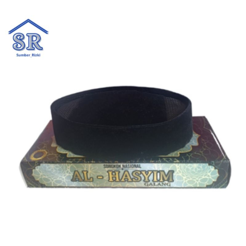 Songkok Hitam Pendek Peci Pendek Tinggi 6/7 cm Kopiah Ceper Bludru Halus Dan Tebal