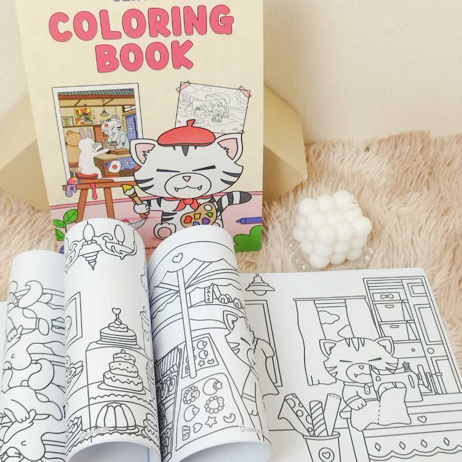 

MEGA DISKON Buku Mewarnai Anak2 Centle A4 Colouring Book Centle