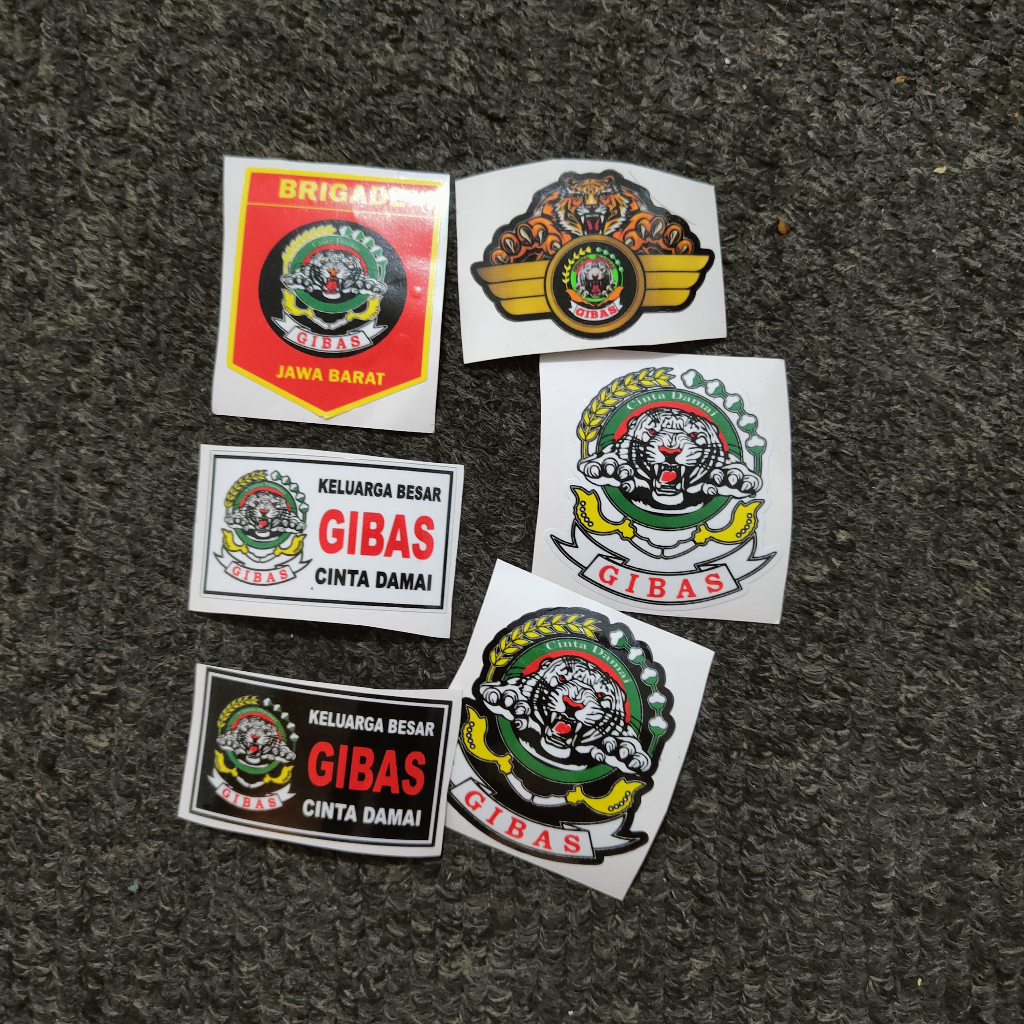 

STIKER GIBAS 1 PAKET ISI 6PCS