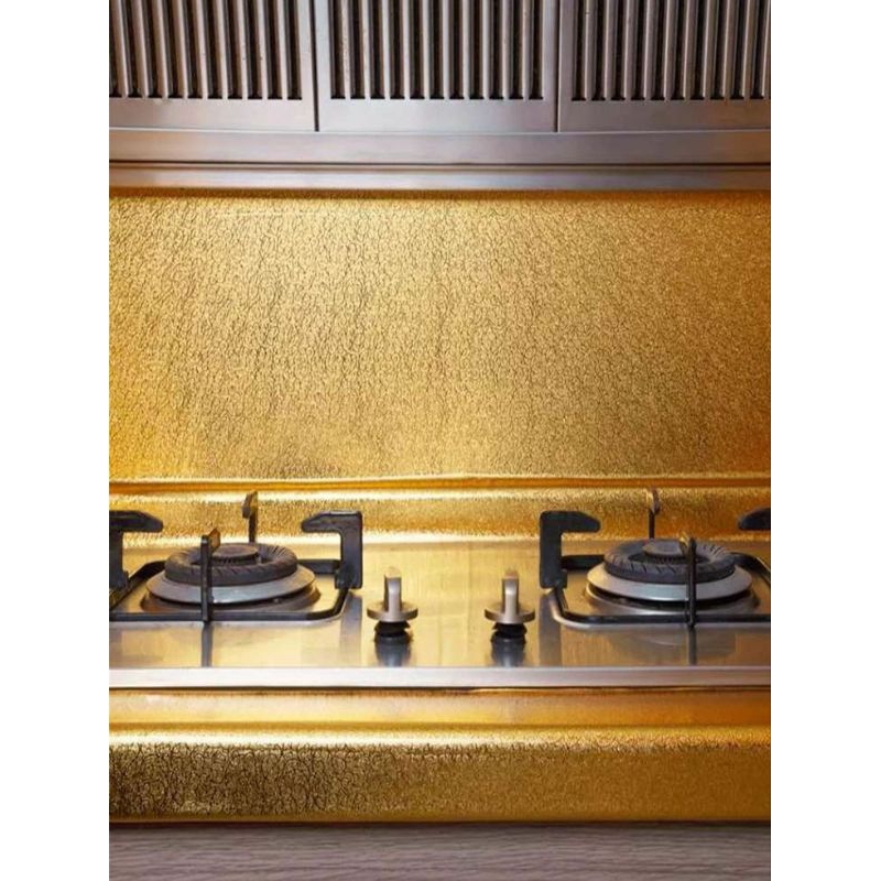 Stiker Dapur Stiker kompor gas anti minyak anti panas 1 tungku dan meja kayu