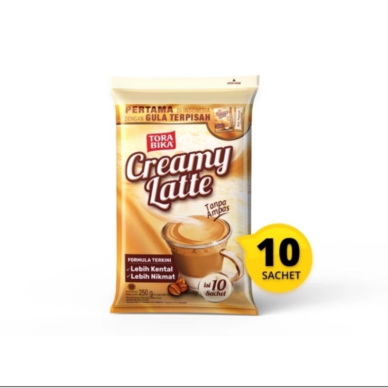 

Torabika Creamy Latte Gula Terpisah isi 10 sachet
