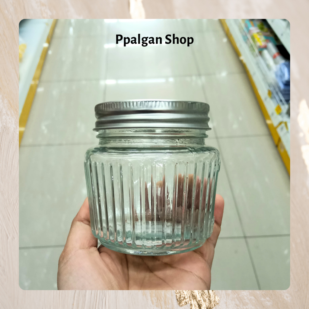 MR DIY toples bumbu kaca 250ml tutup stainless