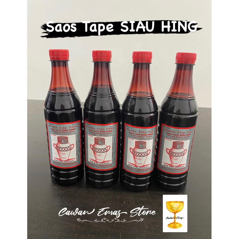 

Saos Tape Siau Hing 600ml / Arak masak cap gentong / Saos Tape Siau Heng