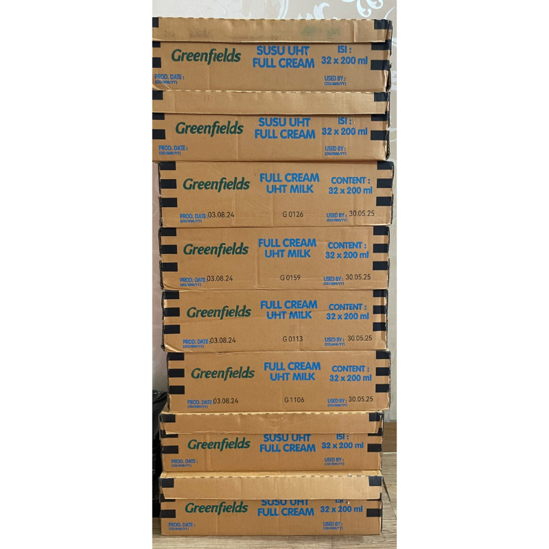 

SUSU GREENFIELD FULL CREAM 200ml per cartoon isi 32pcs