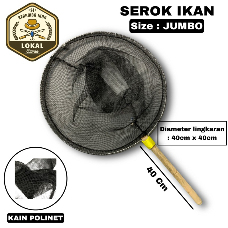Sale Serokan Ikan Jumbo 40Cm X 40Cm Seser Ikan Jumbo Besar