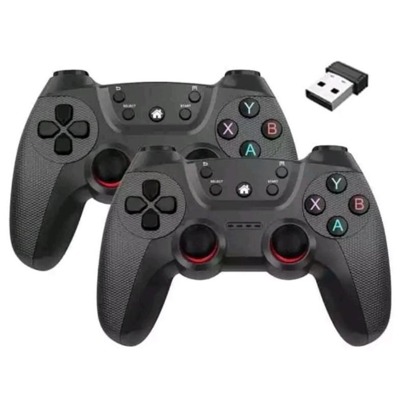 Terbaru Gamepad Double Wireless Turbo - Joystick Pc Controller Gaming Komputer Wireless Turbo 2.4ghz