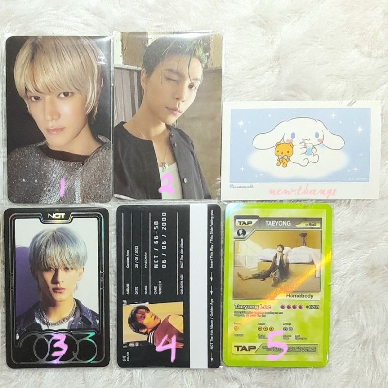 pc official taeyong tap johnny golden age collecting ver yearbook mark haechan transportation card