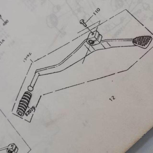 karet operan pedal gigi Jupiter mx supra x125 mx king rx king vixion r25 cbr150 cb100 s90 90s c110 w