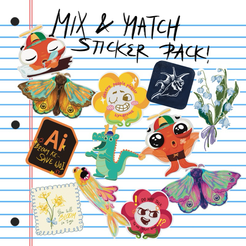 

Mix and match sticker pack (assorted variety)