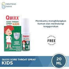 Quixx Sore Throat Kids Spray 20 ml - Meredakan Sakit Radang dan Nyeri Tenggorokan Anak Termurah