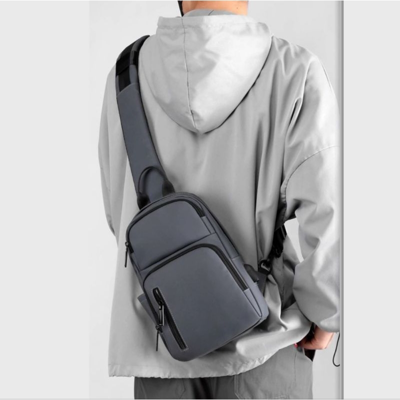 Tas Selempang leisure shouldersling Tas fashion pria wanita traveling tas slingbag anti air