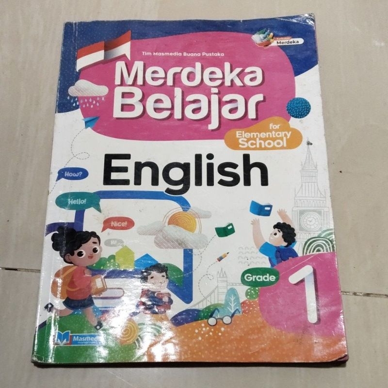 BUKU ORI MERDEKA BELAJAR ENGLISH KELAS 1 SD PENERBIT MASMEDIA KURIKULUM MERDEKA