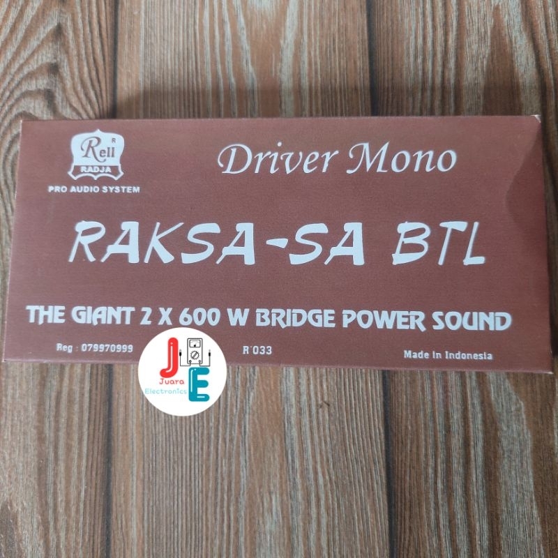 Kit Power Driver Mono Raksasa BTl 600w Rell R033