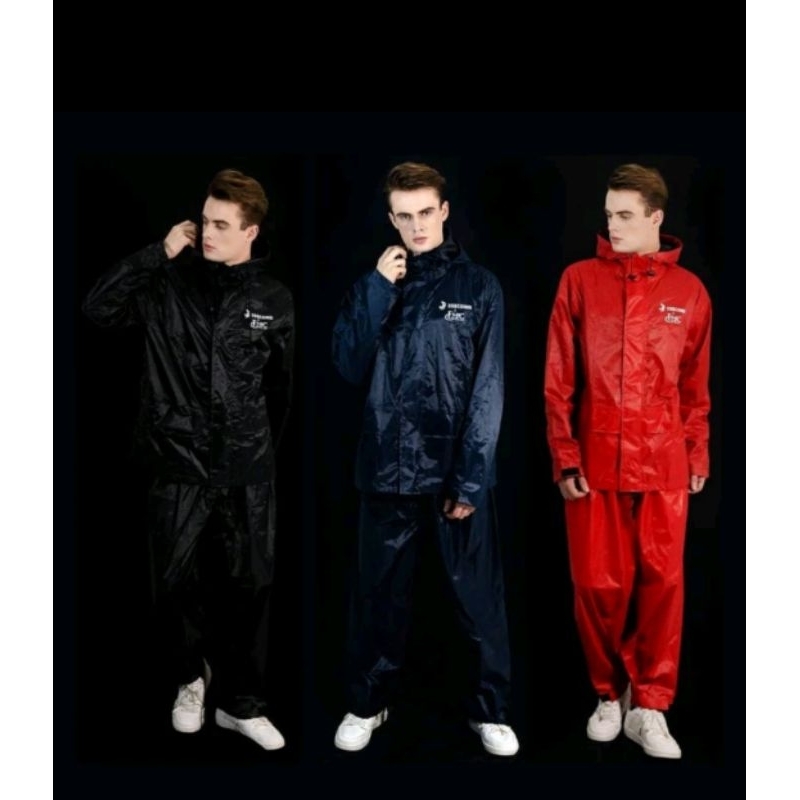 jas hujan / rain Coat 3second RED