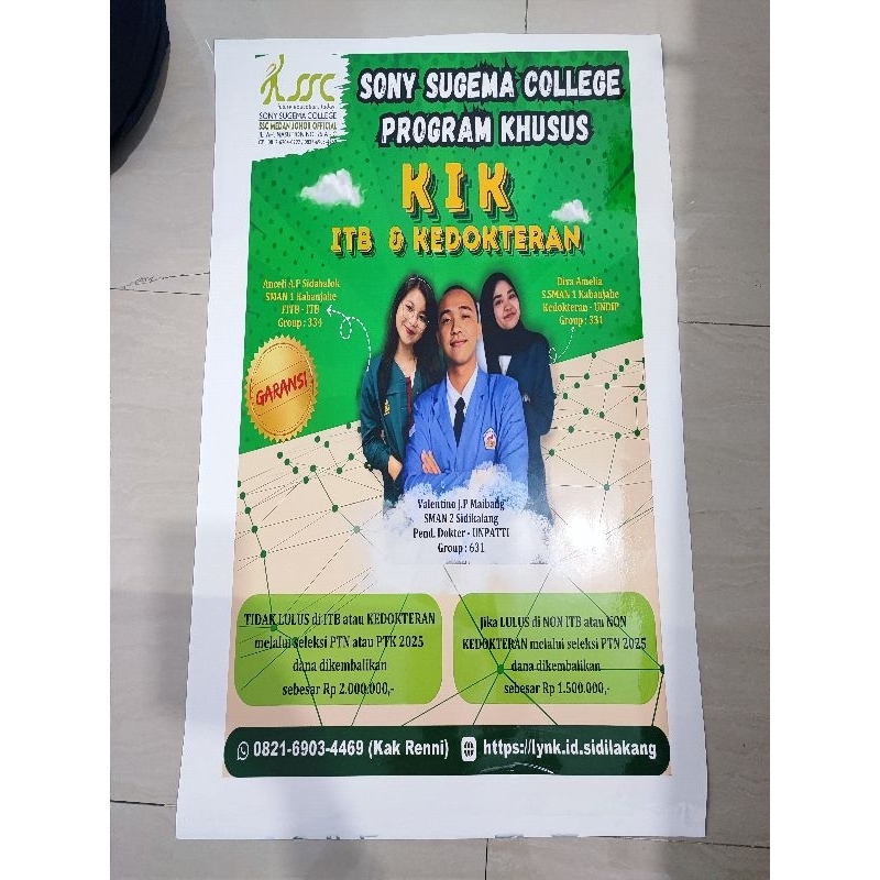 

Murah...!!! Stiker Vinyl Indoor + Laminating + Cutting