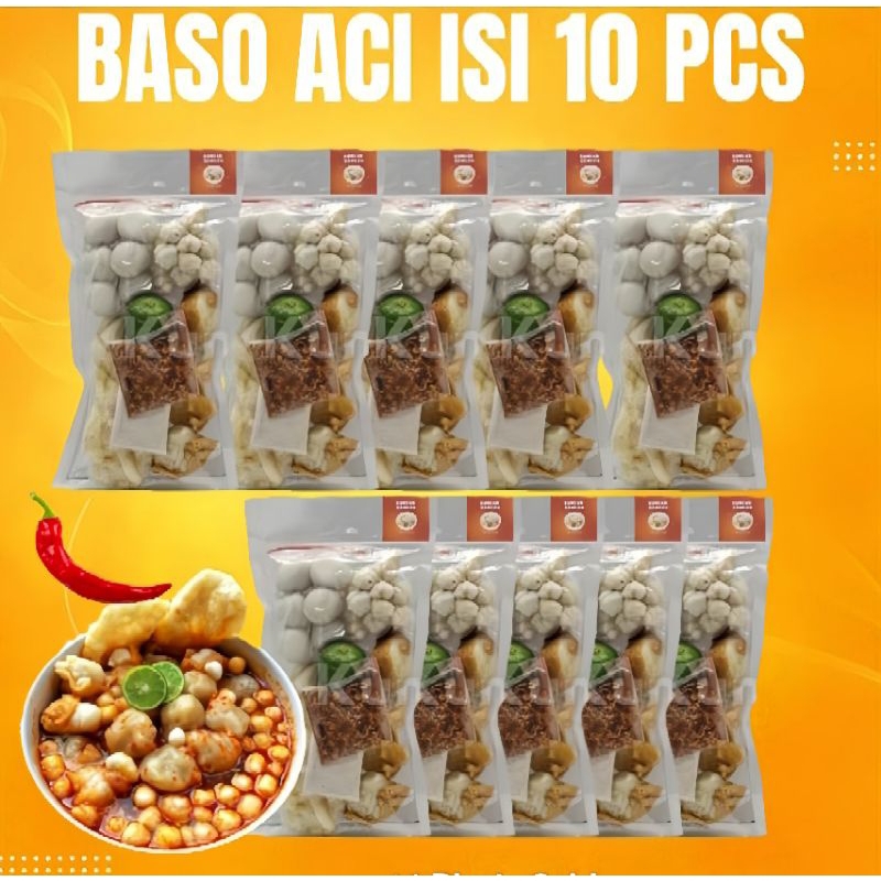 

Baso Aci instan paket 10pcs murah / Bakso aci bonus basreng / Bakso aci 10pcs murah