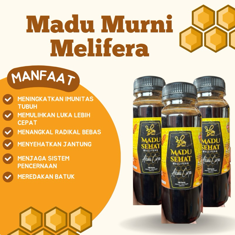 

Madu Murni Kesehatan Lebah Melifera Memelihara Kesehatan Jantung dan Antioksidan 330 gram