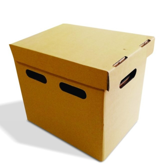 

( 10 pcs ) box penyimpanan dokumen dus arsip file berkas map kardus warna coklat polos ukuran 37x25x33 cm