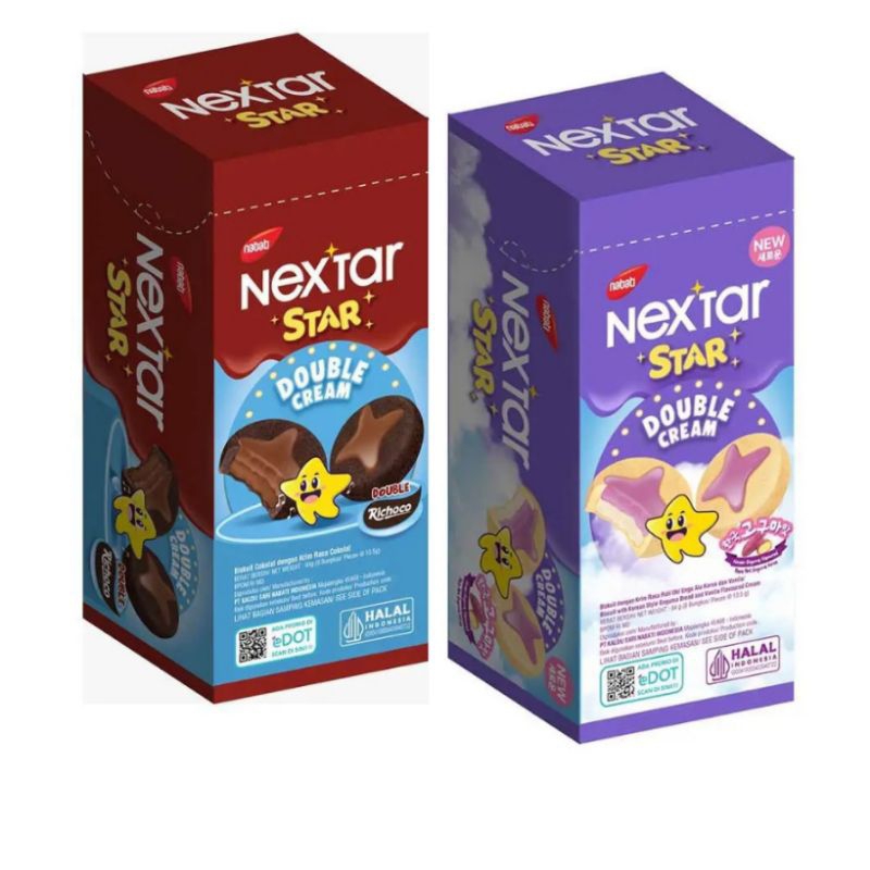 

Nextar Star Double Cream Cookies Goguma cokelat isi 8