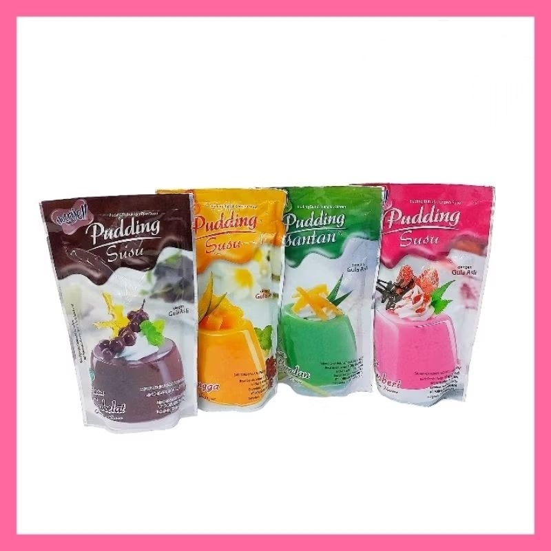 

pudding santan susu nutrijell pandan stoberi cokelat mangga 145g puding jelly agar