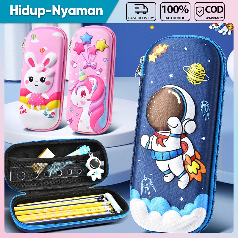 

Kotak pensil pola kartun 3DBahan EVA Tempat pensil Anak Motif Anak Karakter Timbul Tempat Alat Tulis