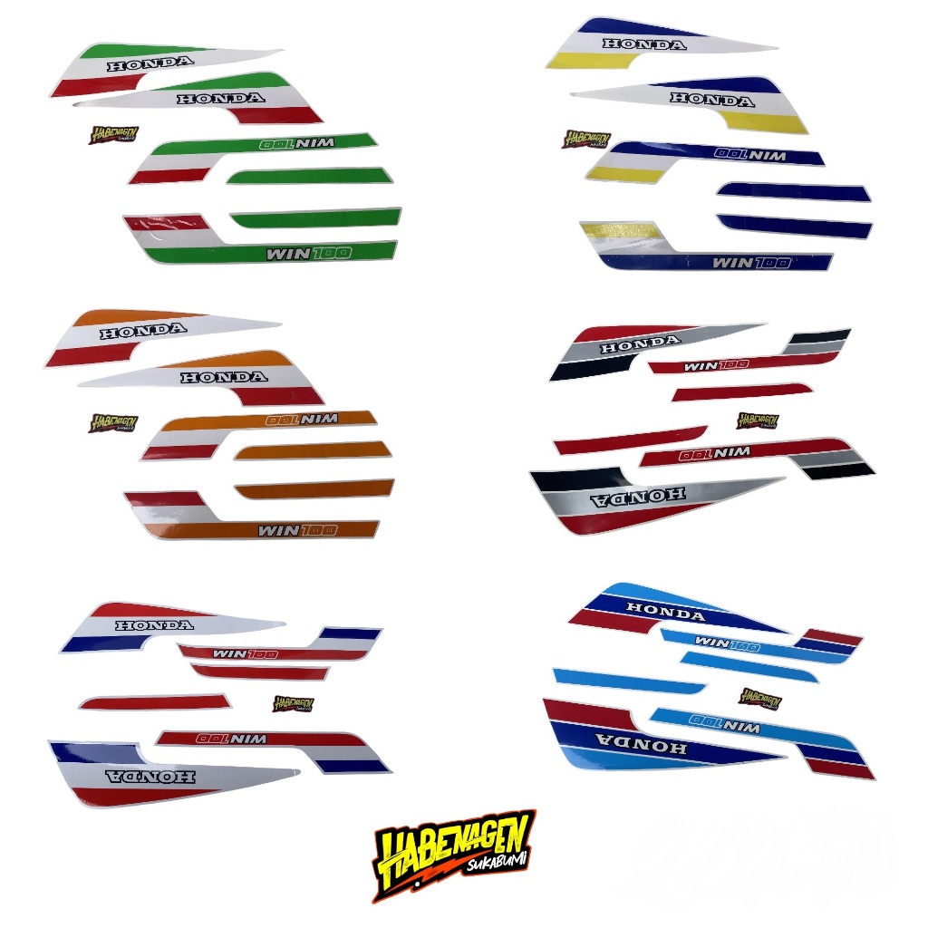 STRIPING WIN 1991 | striping stiker sticker lis list polet decal cover kaper kafer kaver body bodi s