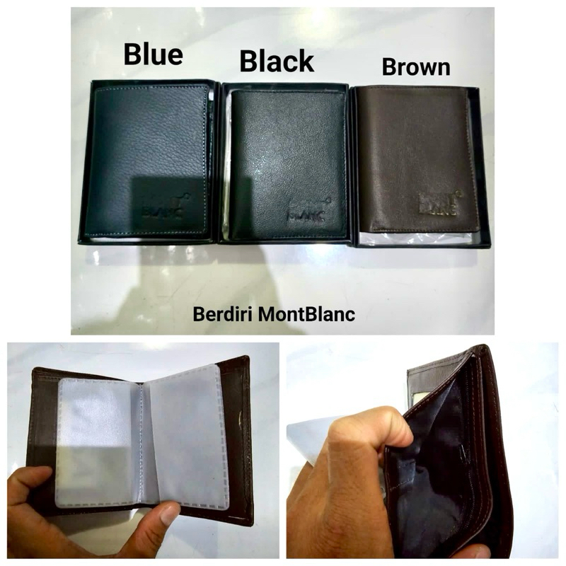 Dompet Pria Kulit Asli Original / Dompet Kulit Pria model berdiri Asli import terbaru