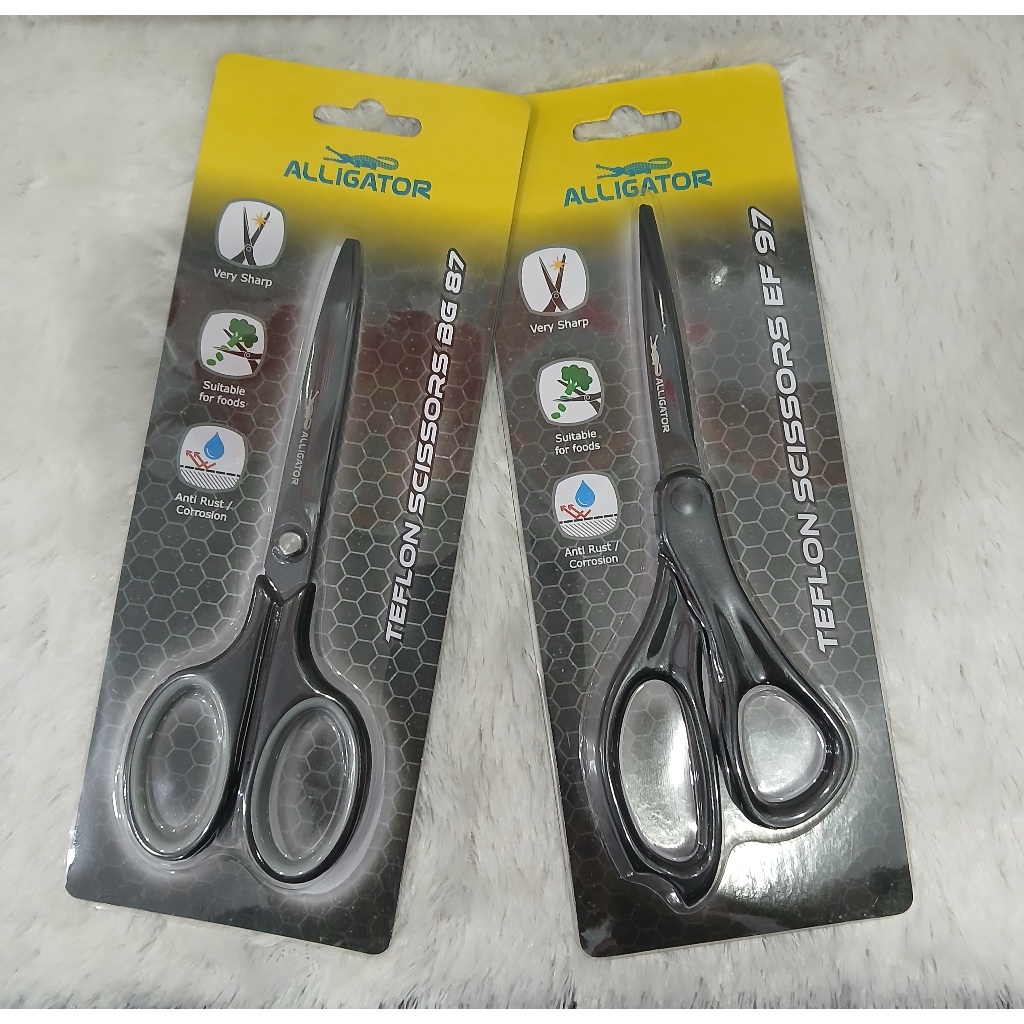 

Gunting ALLIGATOR bahan Teflon Anti Karat Anti Lengket Sangat Tajam
