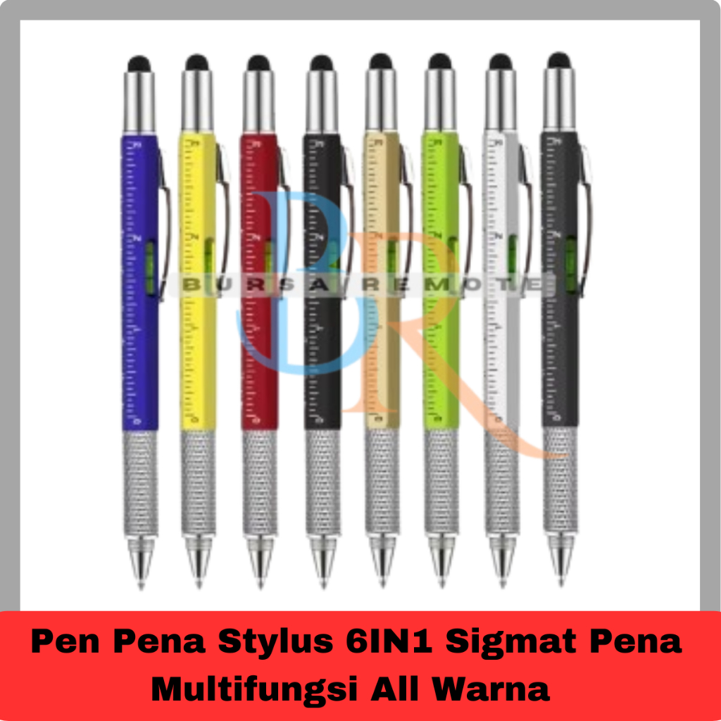 

Pen Pena Stylus 6IN1 Sigmat Pena Multifungsi All Warna Random