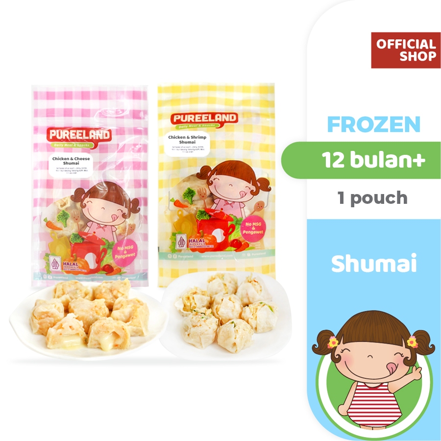 

Pureeland Chicken and Tiger Prawn Shumai / Siomay Ayam Udang / Frozen Mpasi / Toddler