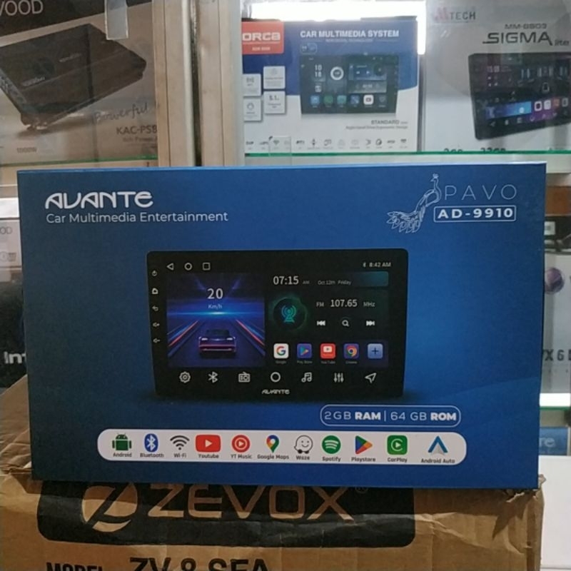 Head Unit Android AVANTE AD-9910 RAM 2/64GB 9 Inch - TV Android AVANTE AD-9910 9 Inch RAM 2/64GB - A