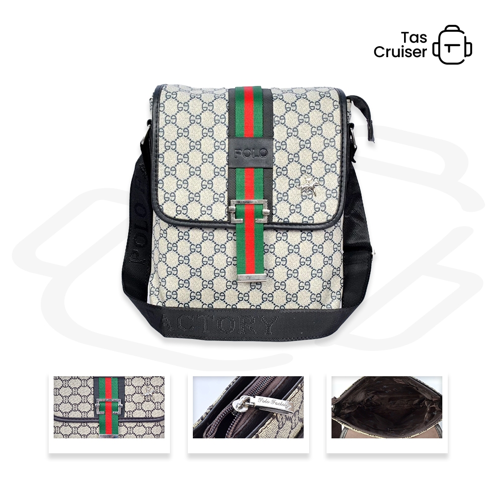 Tas Cruiser - Tas Bahu Selempang Kanvas Pria Canvas Sling Bag 77170L-2