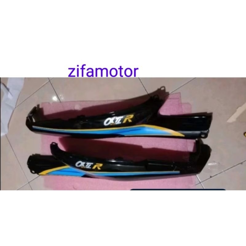 Cover body samping kanan kiri plus striping Yamaha Alfa alfa