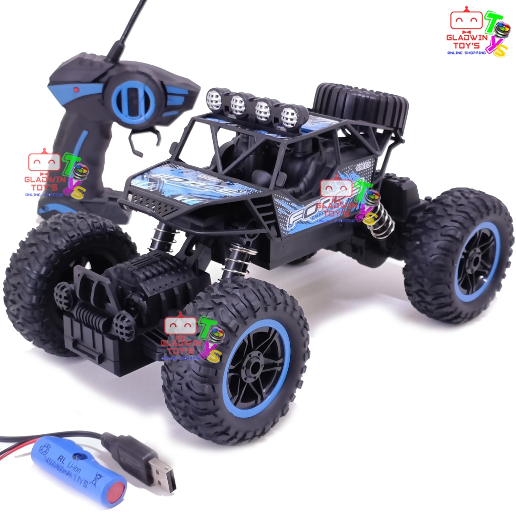 MAINAN RC FORCE MOBIL CLIMBING OFF ROAD SUSPENSI BAN KARET