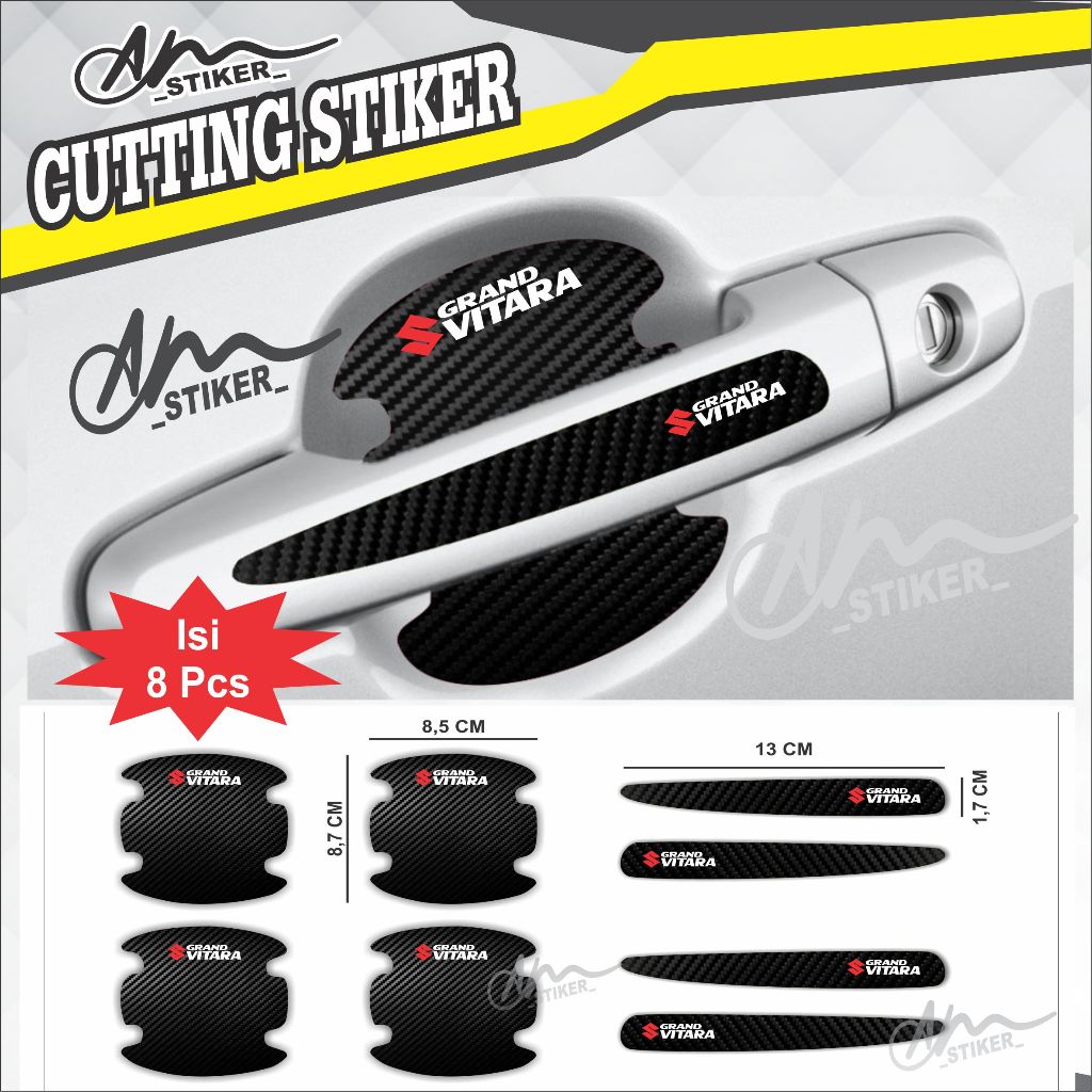 CUTTING STICKER MOBIL STIKER PELINDUNG HANDLE PINTU MOBIL GRAND VITARA
