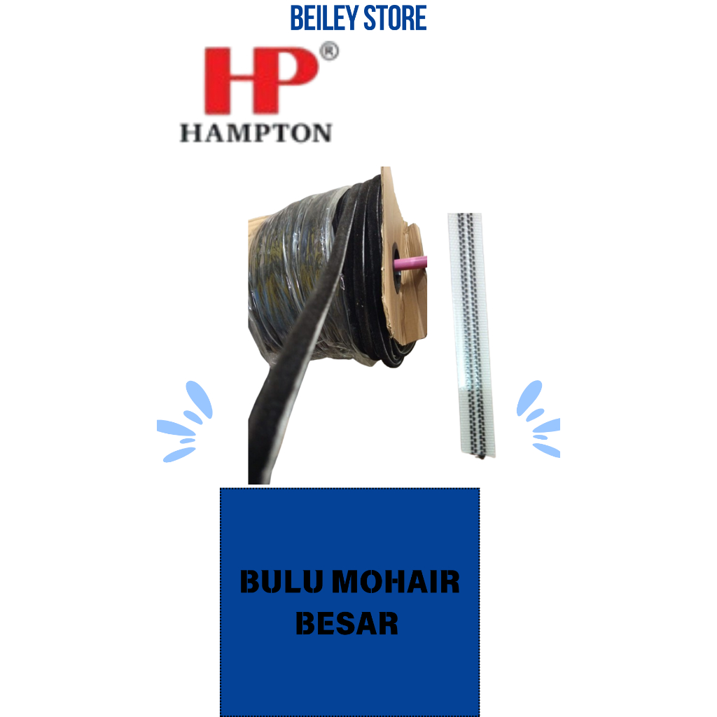Bulu Moher Mohair Besar Penutup Celah Pintu Jendela