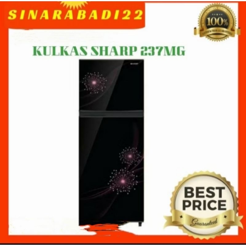 KULKAS 2 PINTU SHARP SJ 237MG PROMO