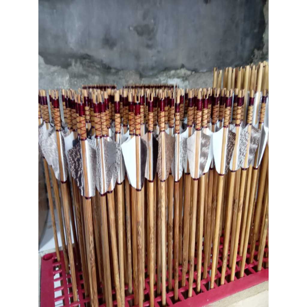 Arrow Anak Panah Bambu Petung Vanes Bulu Kalkun