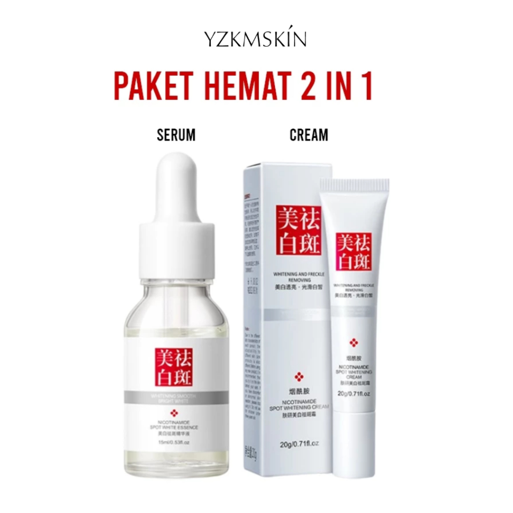 PAKET HEMAT 2 IN 1 Fuyan Serum & Fuyan Cream Whitening Remove