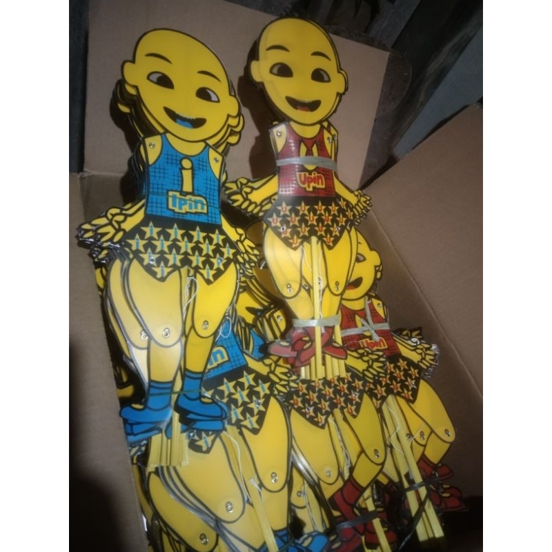 UPIN IPIN WAYANG TARIK (ISI 50 & 100 pcs) WAYANG JOGET MAINAN ANAK WAYANG TERLARIS /VIRAL /TERMURAH.