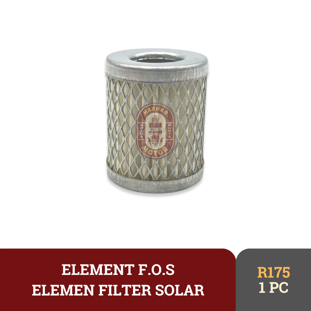 ELEMENT FOS R175 R180 7HP 8HP ELEMENT F.O.S R175 R180 ELEMEN SARINGAN SOLAR MESIN DIESEL R175 R180