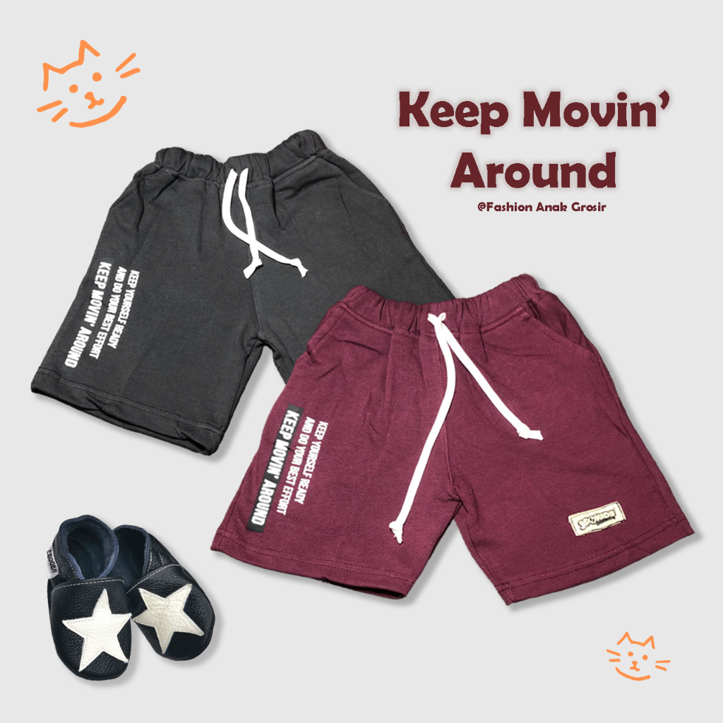 SHORT PANTS JPO KIDS - Celana Anak Kekinian usia 2-6 tahun