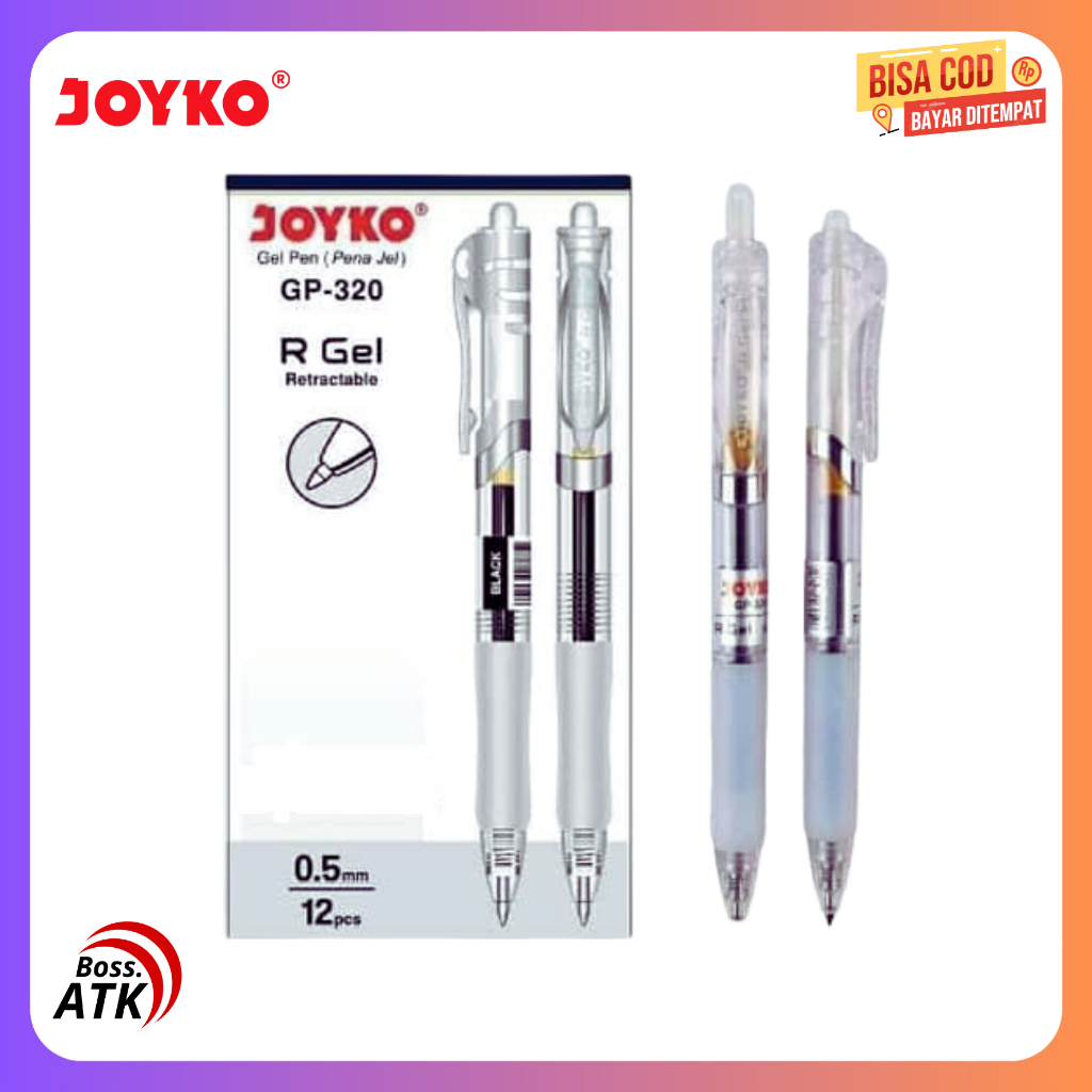 

Gel Pen Pulpen Pena Joyko GP-320 R Gel 0.5 mm Pulpen Cetrek Joyko