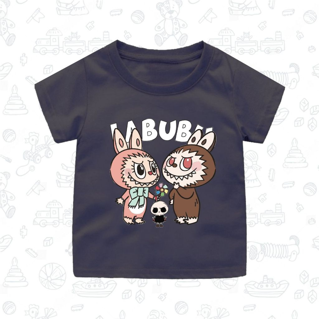 KAOS LABUBU / BAJU VIRAL ANAK UMUR 1 2 3 4 5 6 7 8 9 10 11 12 TAHUN