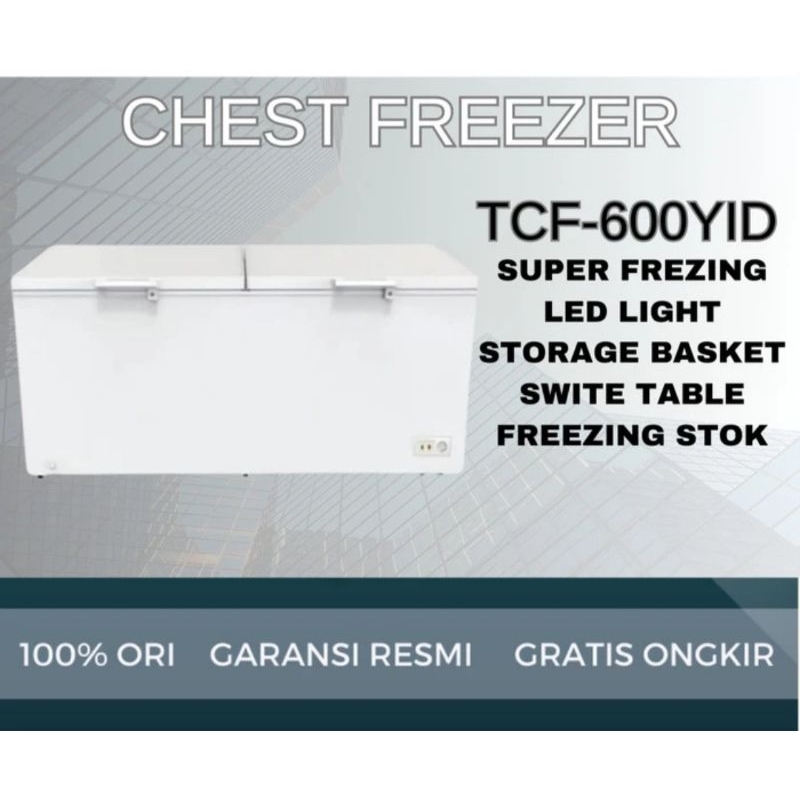 BOX FREEZER TCL 600LITER TFC-600YID CHEST FREEZER TCL 600 LITER