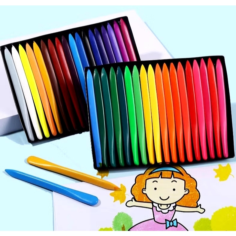 

Crayon Lab Non Toxic Anti Kotor isi 36 Warna