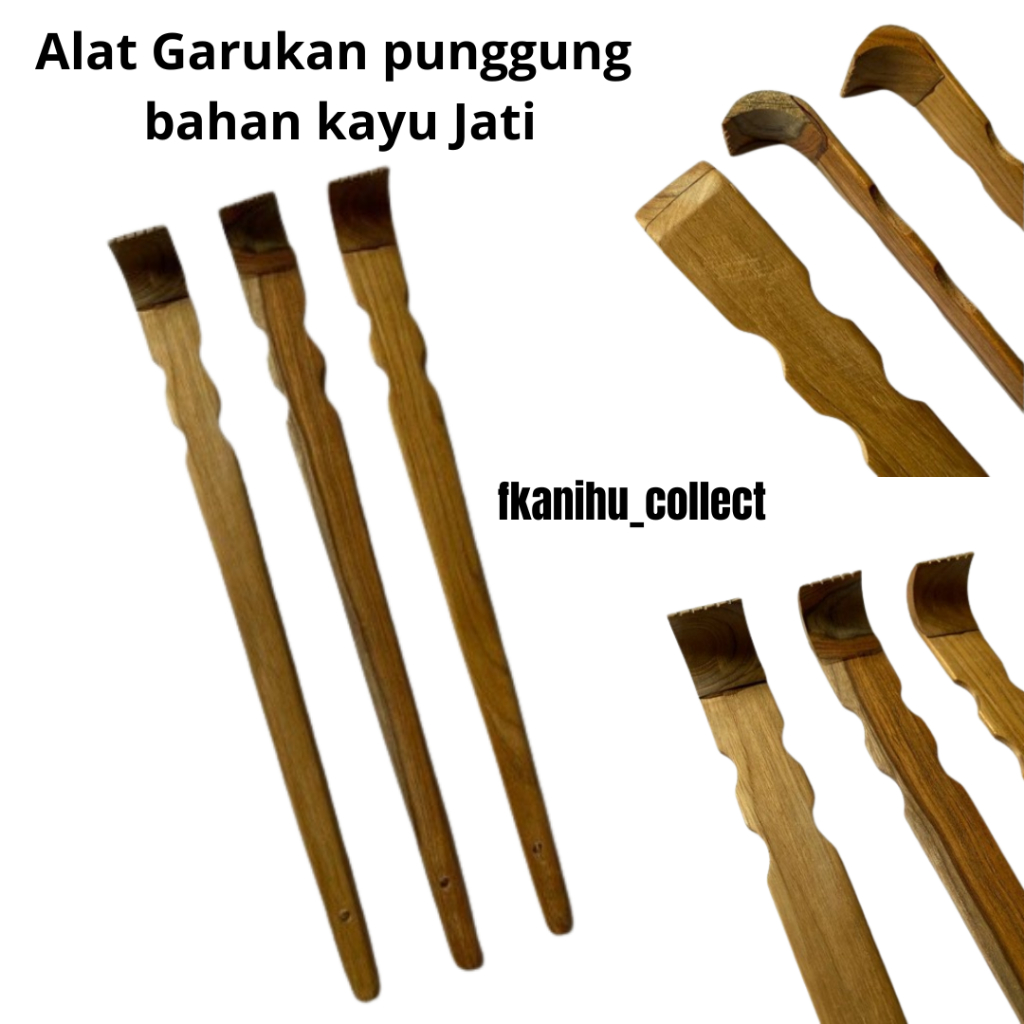 Alat Garukan punggung bahan kayu Jati / Alat Garuk Punggung / Garukan Punggung